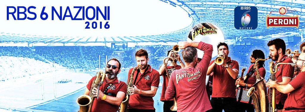 Fantomatik Orchestra la band ufficiale del Terzo Tempo #Peroni <a href="/rbs_6_nations/">Rugby Nation</a>
Ci vediamo domani!