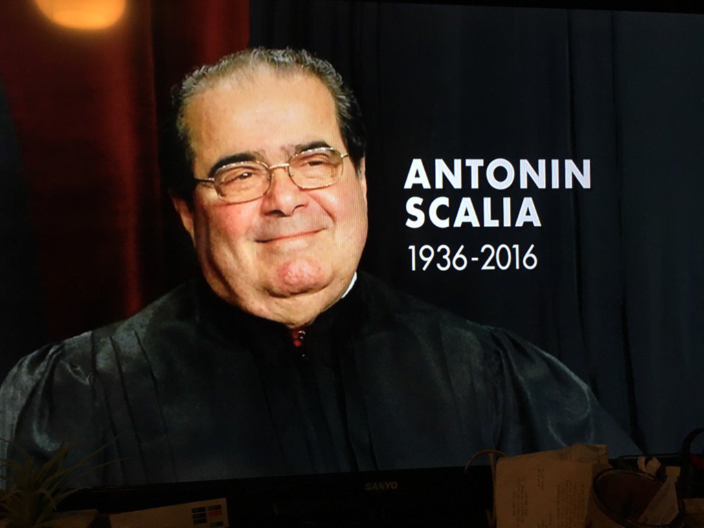 pmaeredia's tweet photo. Supreme Court Justice Antonin Scalia Dies at 79 #comm407 https://t.co/L4vWNmu2VG