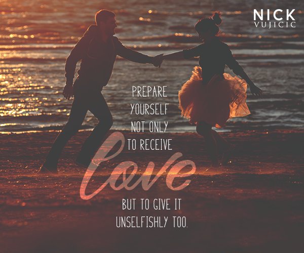 nickvujicic's tweet photo. A great reminder about love! #ValentinesDay 💕 https://t.co/auR7Z4ZZyj