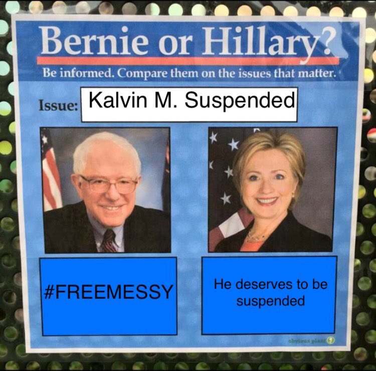 Moneyball0318's tweet photo. ๐๐๐๐@dontshootheMESS #FreeMessy #BernievsHillary https://t.co/uEcNYvhAJe