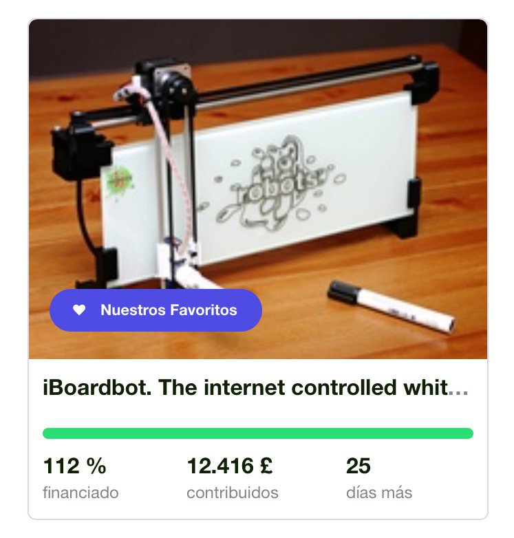 dtonante's tweet photo. Terminar el sábado con la mejor noticia. Hemos fundado el proyecto #iBoardbot! Gracias a todos! #kickstarter https://t.co/7abwCVnpPN