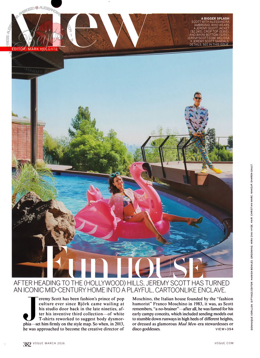 AlesBeijos's tweet photo. @AngelAlessandra &amp; @ITSJEREMYSCOTT inside US @voguemagazine March 2016 💋 https://t.co/PJwHl6HwBX