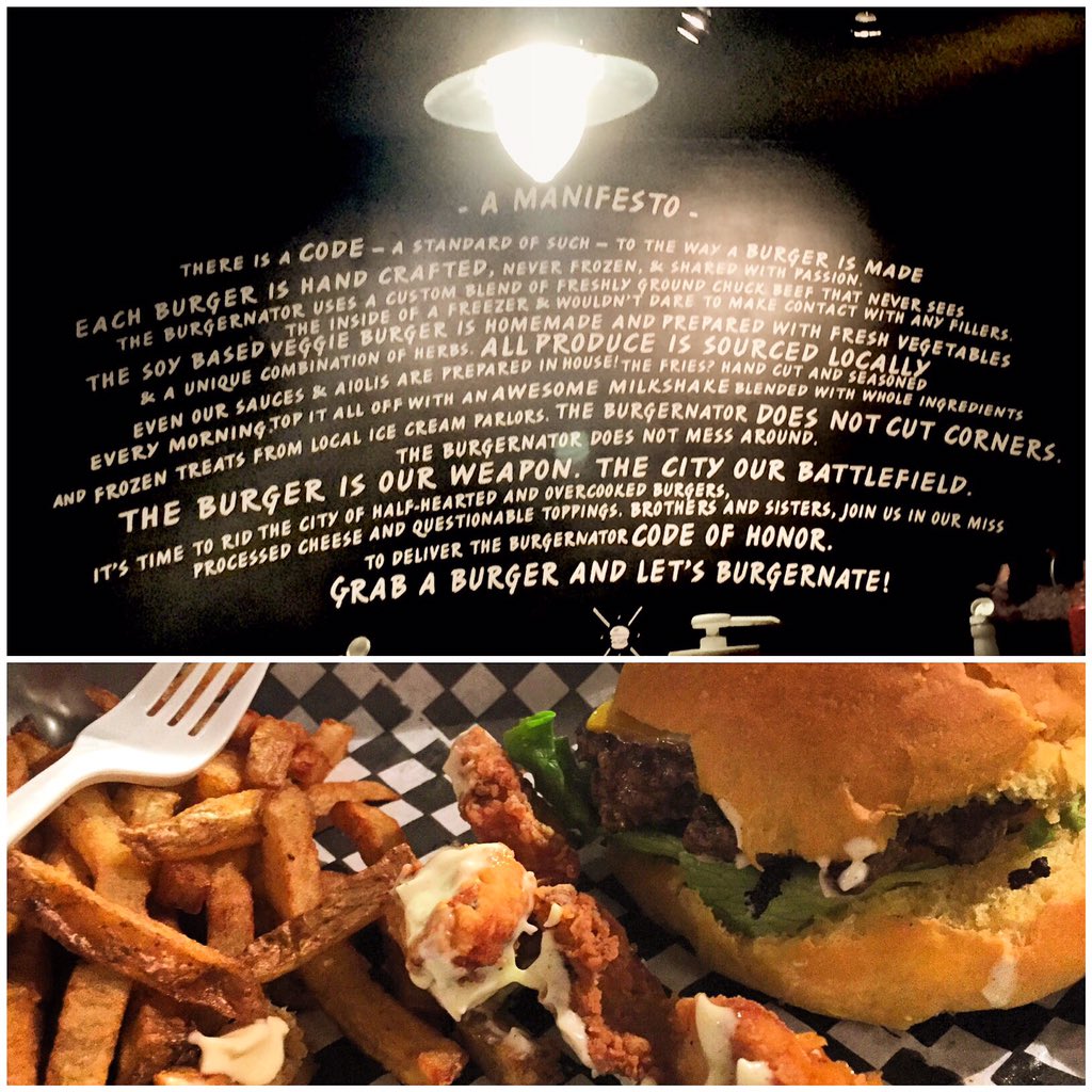 sinaiobserver's tweet photo. Nothing like a good burger @tburgernator #toronto #foodscene #thesix #food #csfx16 https://t.co/yZKt4CCg9i