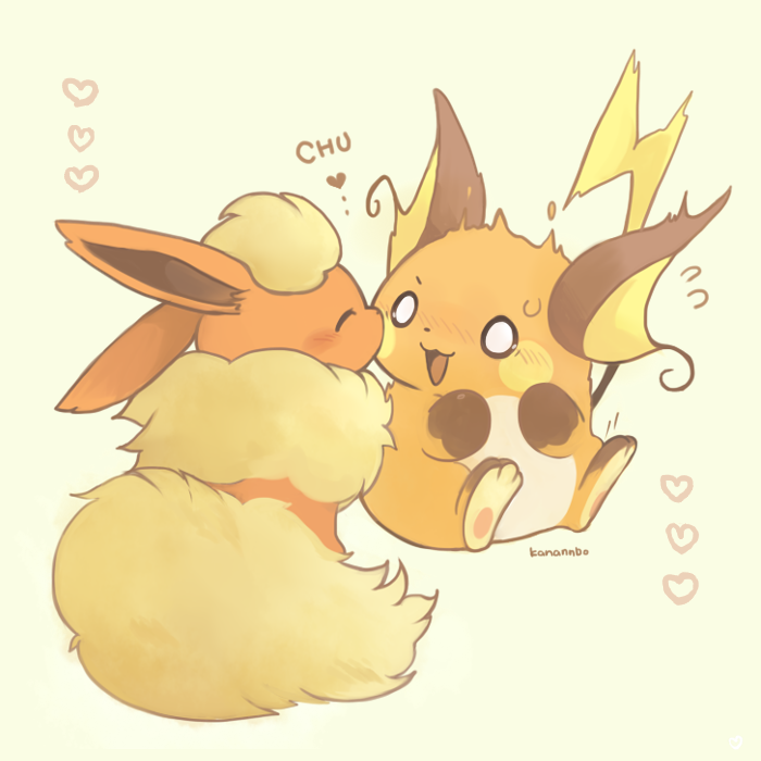 かなンボ ブースターからライチュウへv W 一番目にリプきたポケモンを二番目にリプきたポケモンにキスさせる T Co 7lvg5qm73m