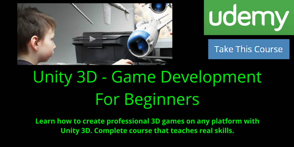 re_tweethis's tweet image. goo.gl/H6ebmP - Unity 3D - Game Development For Beginners #unity3d #udemy #gamedevology