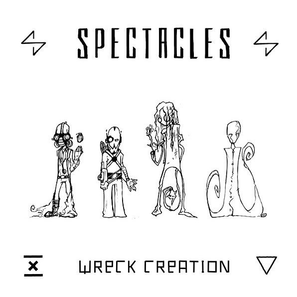 itspapafire's tweet photo. Sneak peek of the artbook - inside cover characters by @dead_moth #spectaclesband #wreckcreation https://t.co/PEODdb9iWB