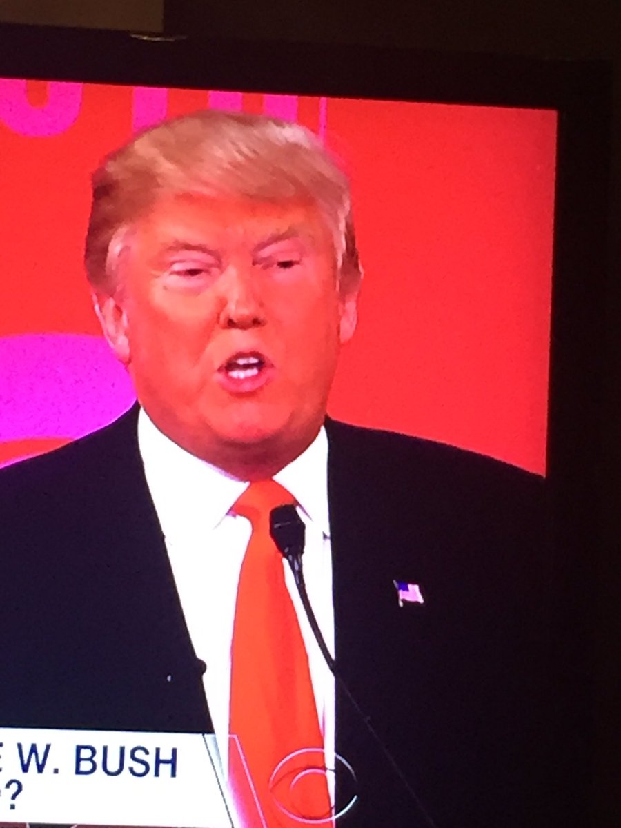 Why is Donald Trump's face so red?