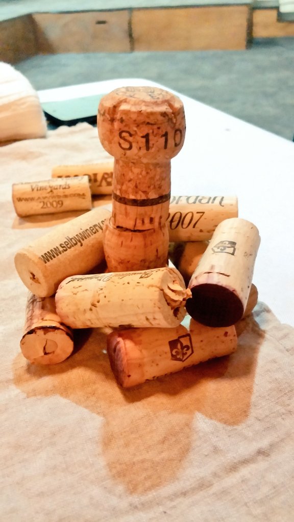 kimnebula's tweet photo. Art piece: "Corks" by Summer. #chingvalentinesdinner #chingsanctuary https://t.co/j3OatQSceP