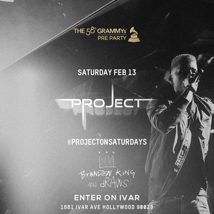 JaclynMarieH's tweet photo. Come party w/ us for a very special #ProjectOnSaturdays #Grammys pre party w/ @dirtydraws and @brandenking_ https://t.co/WgHtTHuGxP