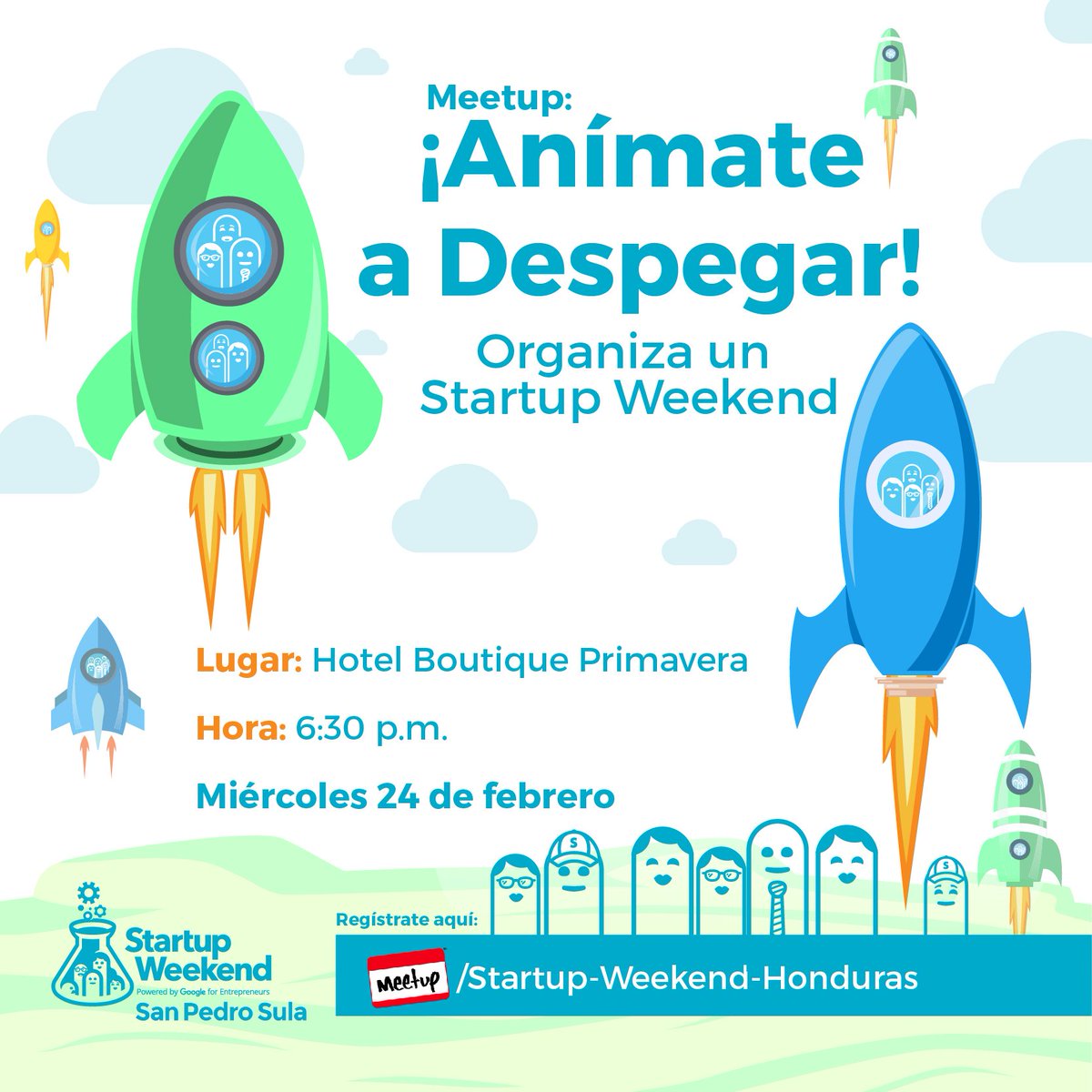 SWSanPedroSula's tweet photo. Se tu el #cambio:¡organiza un #StartupWeekeend enfocado donde quieras generar impacto! Aqui https://t.co/aqWjaaCjT5 https://t.co/7BLxCLELNi