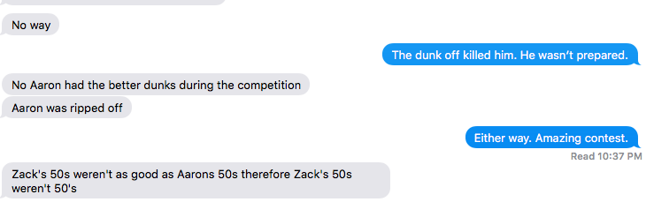 BradyShearer's tweet image. My Dad is pissed. #spriteslam