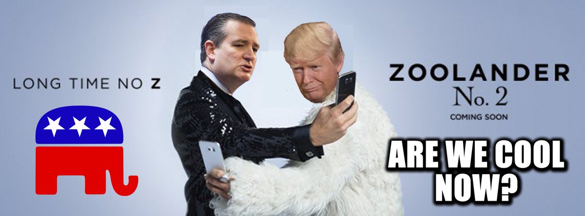 VinceKes's tweet photo. This #GOPDebate was just as tone deaf as the Zoolander sequel. #CBSDebate #CBSGOPDebate #uspoli https://t.co/q34RjGICf6
