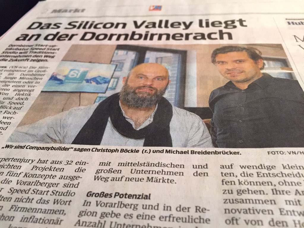 <a href="/sispeedstart/">Speedstartstudio</a> <a href="/cboeckle/">christoph boeckle</a> #startup #seedinvesting #venture nice PR - rock on!