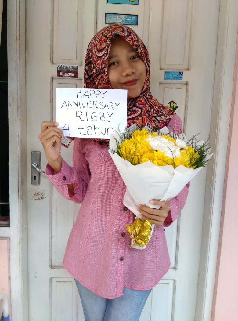HAPPY ANNIVERSARY RIGBY 🎊🎉💐 Smga Rigby sllu bisa memberikan inspirasi ,motivasi,harapan baru &amp; semangat baru 😊😊
