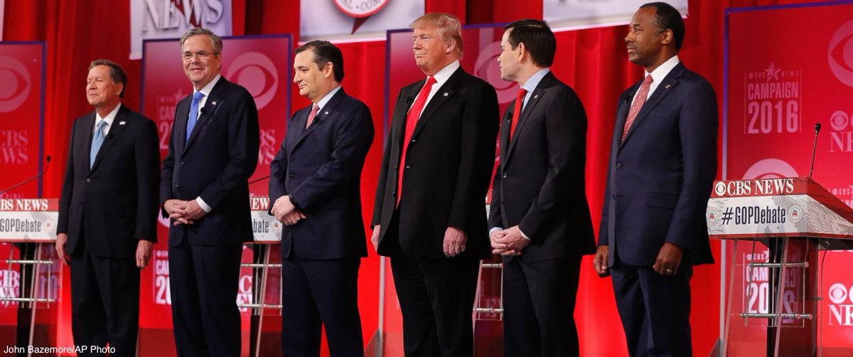 ABC's tweet photo. GOP presidential candidates weigh in on how they would handle Supreme Court vacancy: https://t.co/2fFkk2ULkC https://t.co/JjOzwI6pei
