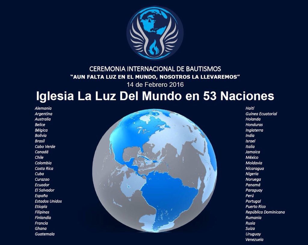 MadiaanLeah's tweet photo. A Nivel Mundial❤️🌎 
#SoyLuzdelmundo #LdmBautismos https://t.co/5cTRhU9NmE