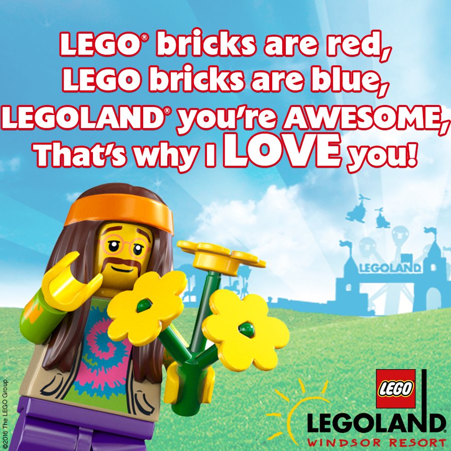 LEGOLANDWindsor's tweet photo. Happy #ValentinesDay! If you wrote a love tweet to LEGOLAND, what would it say? https://t.co/7bsmvfRSCq