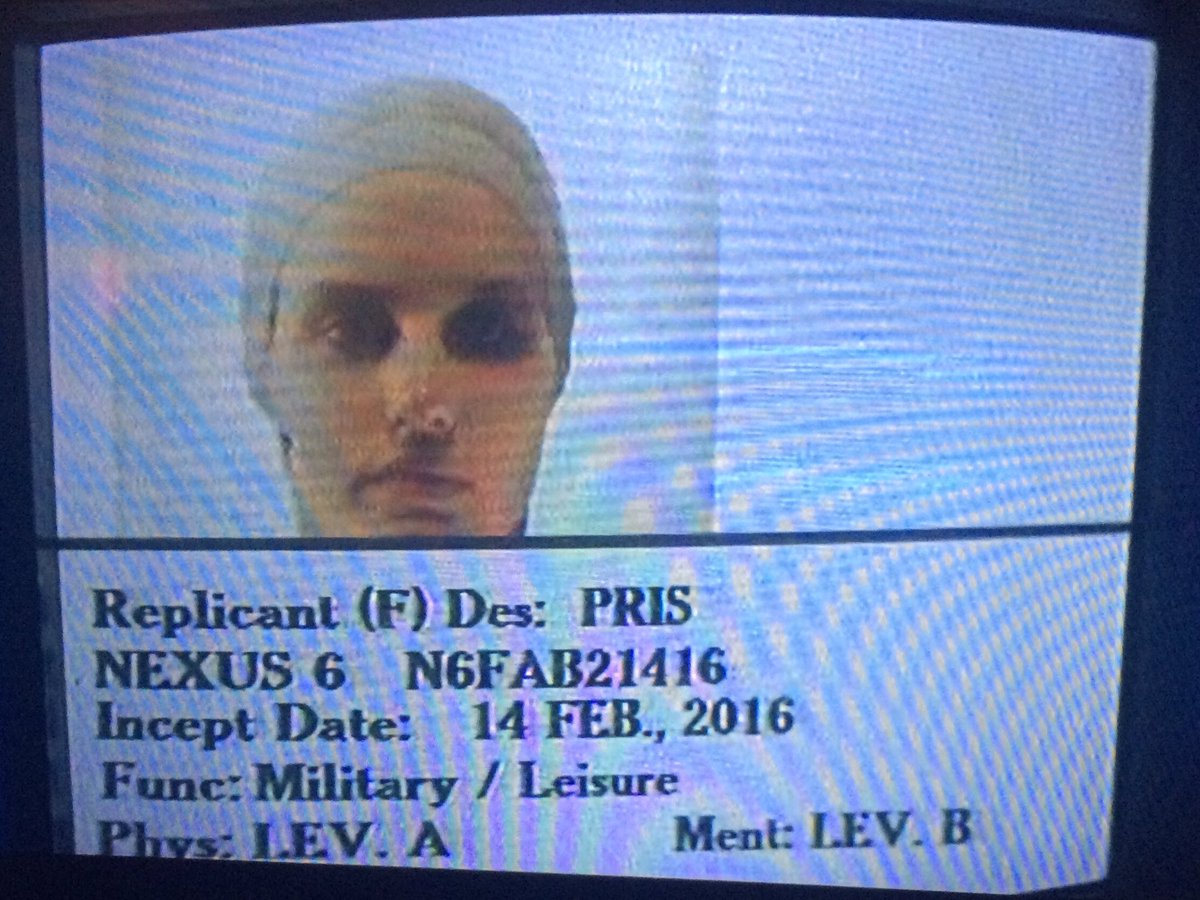 simonroche's tweet image. Happy incept date, Pris. 
#bladerunner #nexus6 #basicpleasuremodel 
#darylhannah