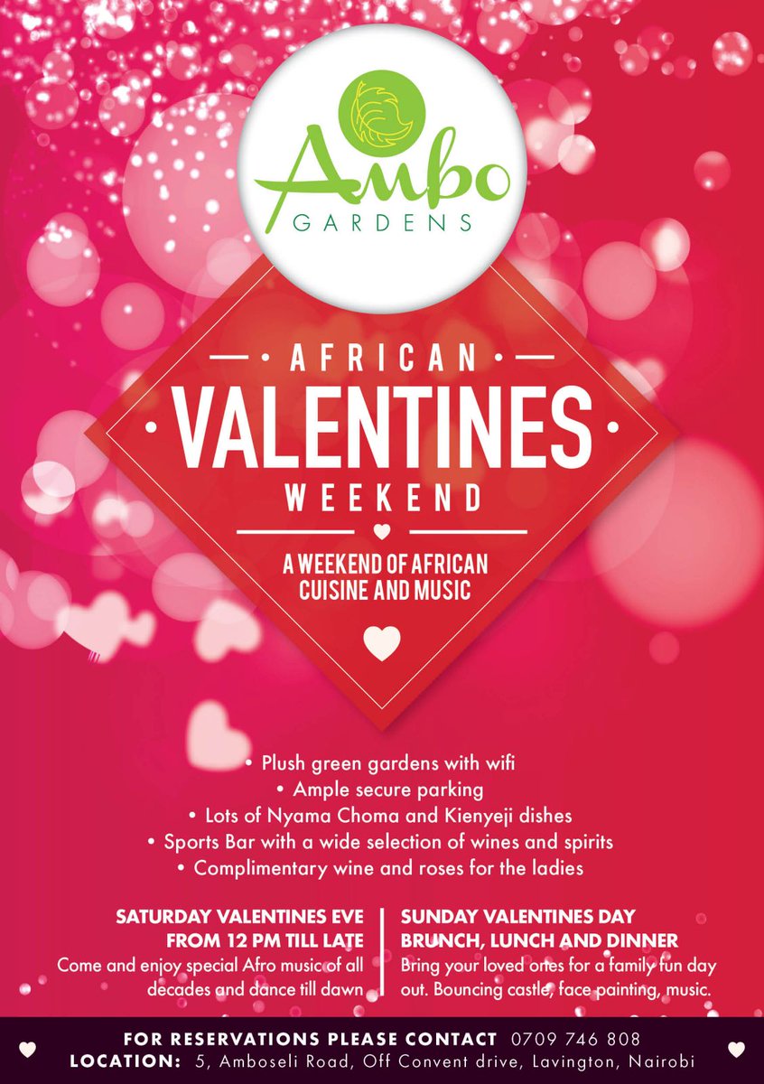 ItsMainaKageni's tweet photo. #AfricanValentinesWeekend

Ambo Gardens, Lavington. Call 0709 746 808 https://t.co/we4pPgIFDd