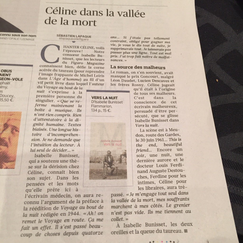 bunisset's tweet photo. Merci à Sebastien Lapaque https://t.co/wvdY8tUbC5