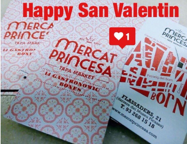 MercatPrincesa's tweet photo. Happy #sanvalentino2016 en #ElBorn ❤️ @MercatPrincesa ven a celebrarlo a tu estilo... https://t.co/D4YNNGPWja