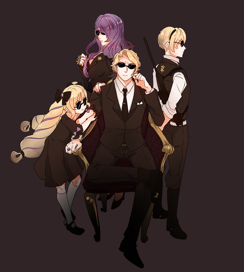 ribboneels's tweet photo. aaaand here are the textless versions, with and without the cool dude shades!! https://t.co/2YSXNQkCze