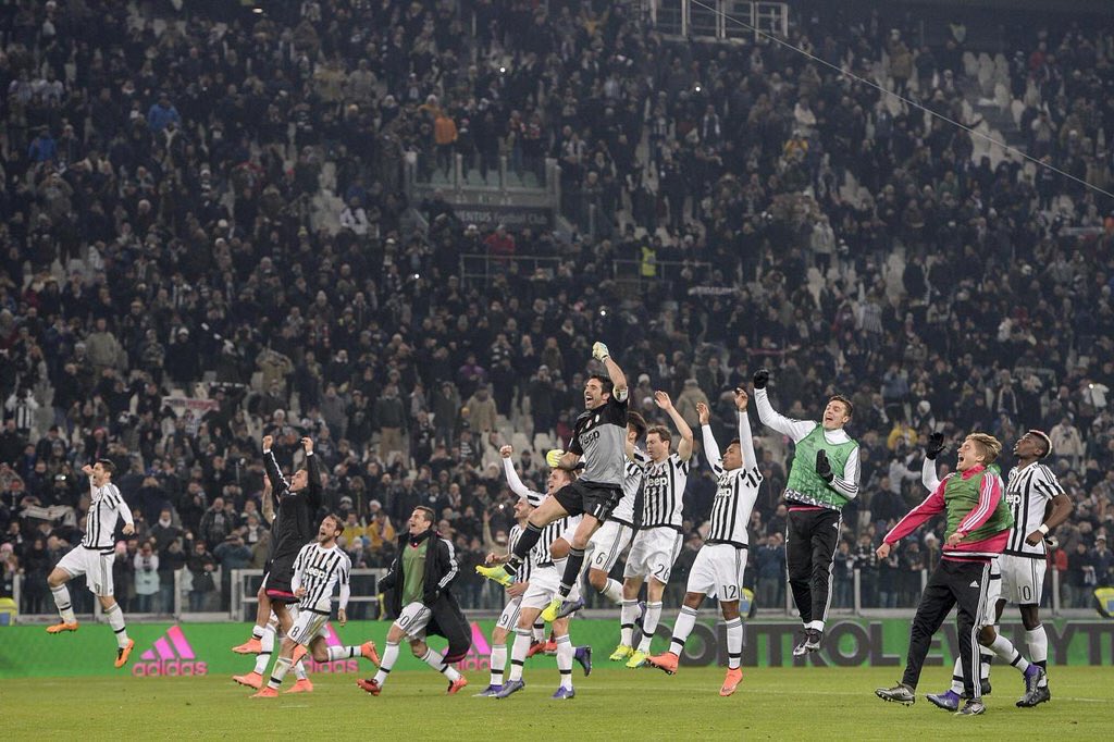 Il gol di Zaza, il salvataggio di Leo, la grinta di questa squadra, e in più il calore dei nostri tifosi #ForzaJuve