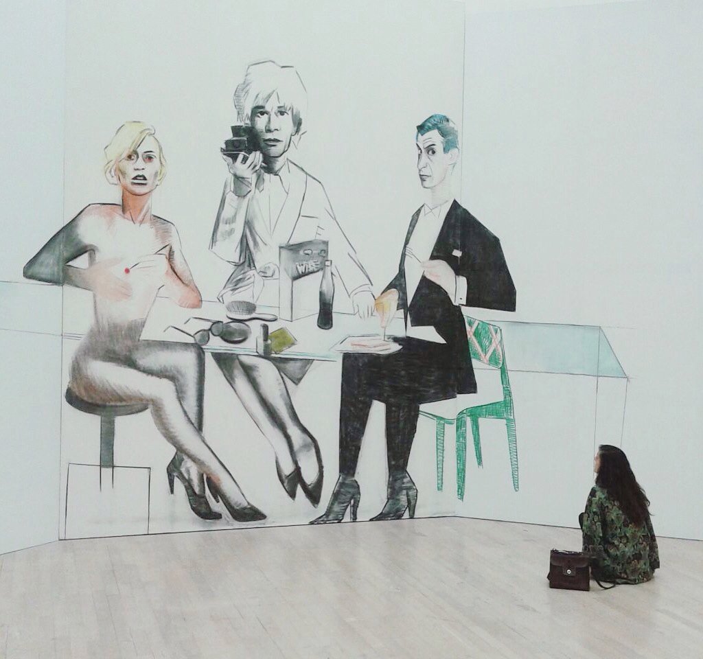 PostaiElisa's tweet photo. Andy, Kate e Cattelan - Devalle #mart @mart_museum https://t.co/kiYdwWPAiD
