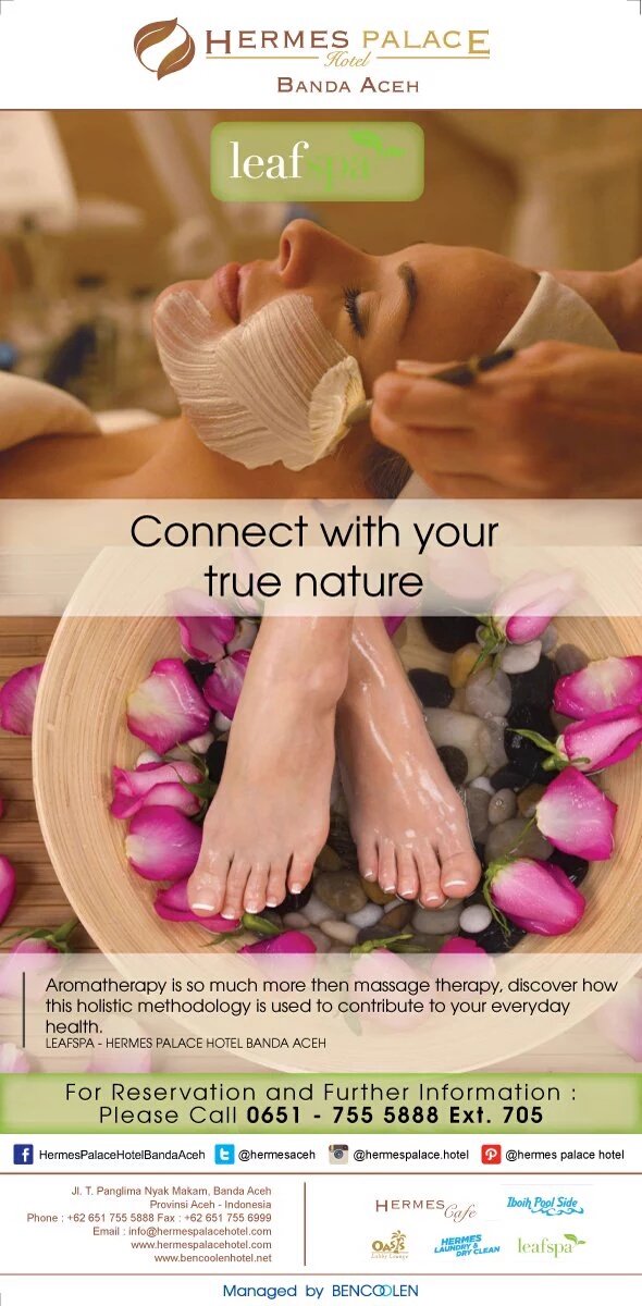 hermesaceh's tweet photo. Connect with your true nature #leafSPA at #hermespalacehotel #bandaaceh you can try and feel the freshness https://t.co/yjjWWgjLg5