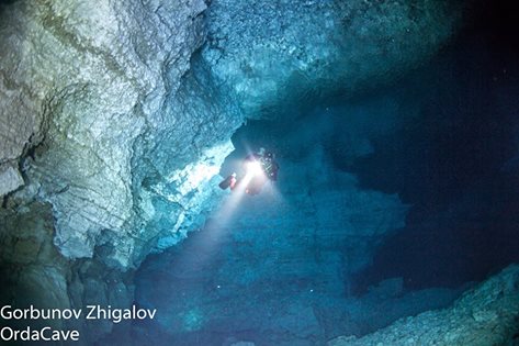 OrdaCave's tweet photo. #Ordacave is the biggest #underwater #cave in Russia.
#cavediving https://t.co/hrNhrNTN5X