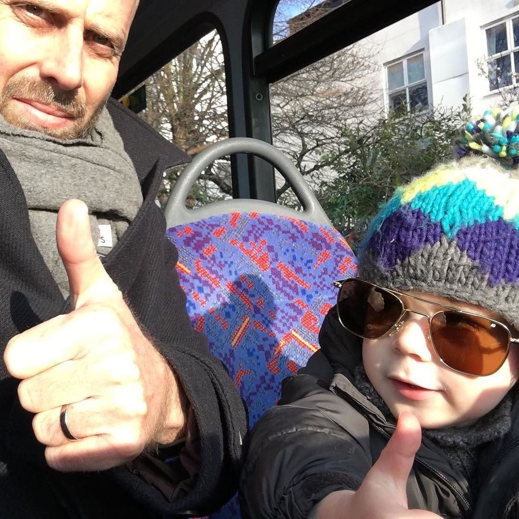 timlad's tweet photo. Morning bus adventure with The Dude #nofilterfeb https://t.co/FvftDUOe5a https://t.co/GZTdA4GMlU