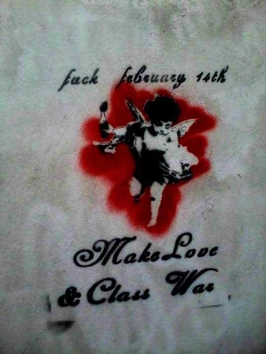 Sevasti1984's tweet photo. fuck #february_14th .. make love and class war
Κανένας έρωτας μόνο αγάπη και μίσος ταξικό
#streetart https://t.co/5vhrSncKf4