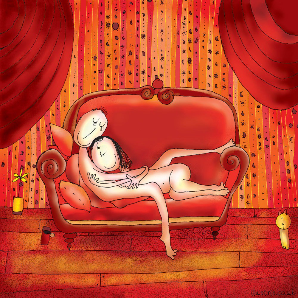 ilustrisUK's tweet photo. Thank God it's Sunday! We got the chance to spend a whole day together on our red sofa. #HappyValentinesDay! https://t.co/Bjtif05NTC