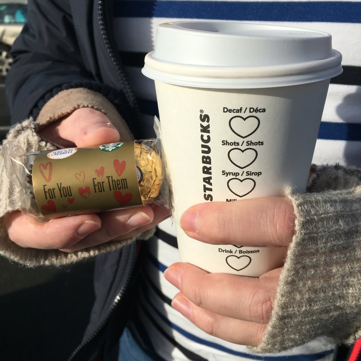StarbucksBrum's tweet photo. Celebrate #ValentinesDay with a surprise gift at your local Starbucks #TripleHotChocolate  #brumhour https://t.co/H2BNVJjRIQ