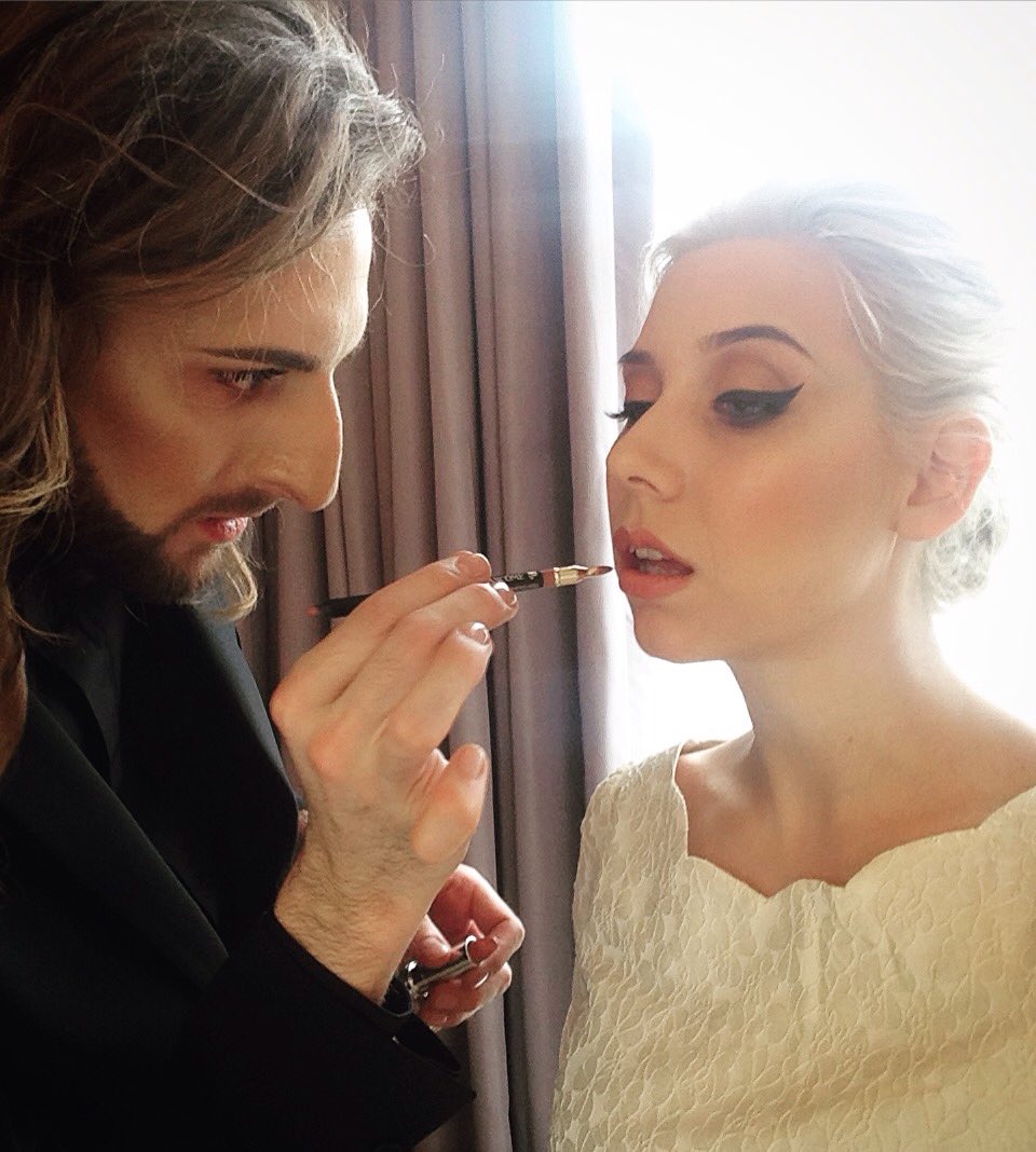 TheHazelHayes's tweet photo. Getting BAFTA ready with @marcsinclairmua. Turns out we both love a big flick! π #EEBAFTAS https://t.co/kRL4ZSd9a2 https://t.co/5NvXRqBgiA