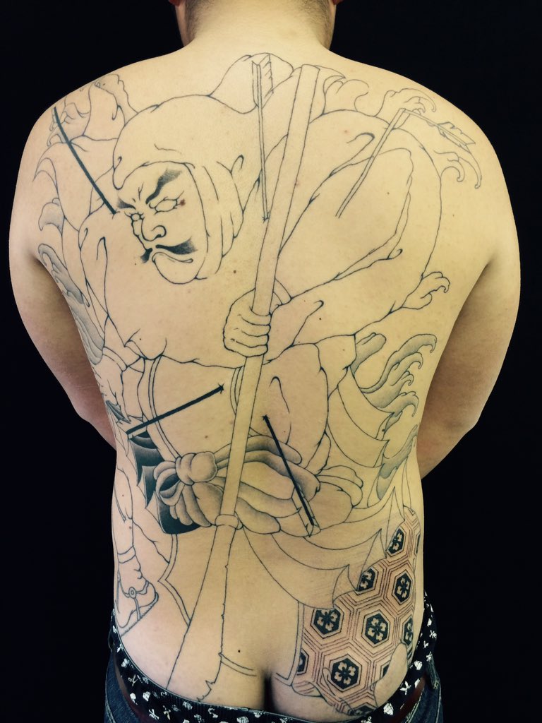 弁慶の立ち往生 #刺青 #tattoo #japanesetattoo 刺青処 針中毒 千葉県