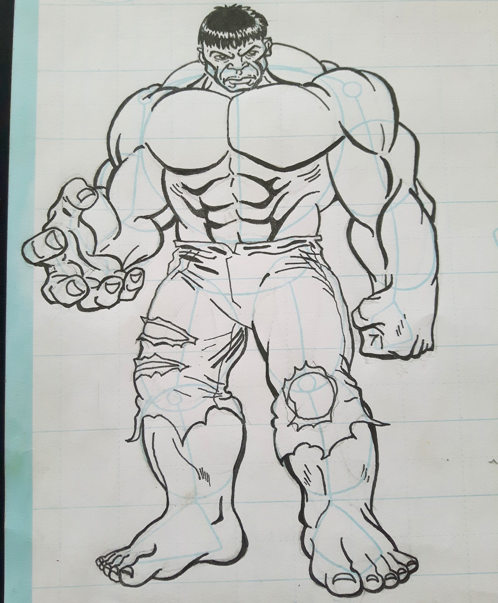 Hulk 1 coloring pages for kids printable free  coloing4kidscom