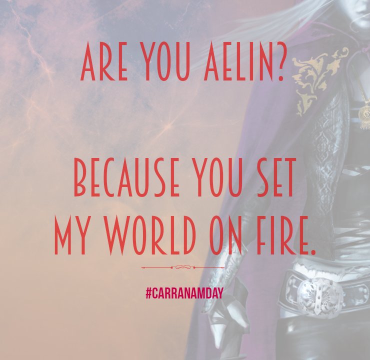 It's #CarranamDay! Join <a href="/ThroneofGlassPH/">waiting for CC2</a> and I for some fun alllllllll day long! 💘