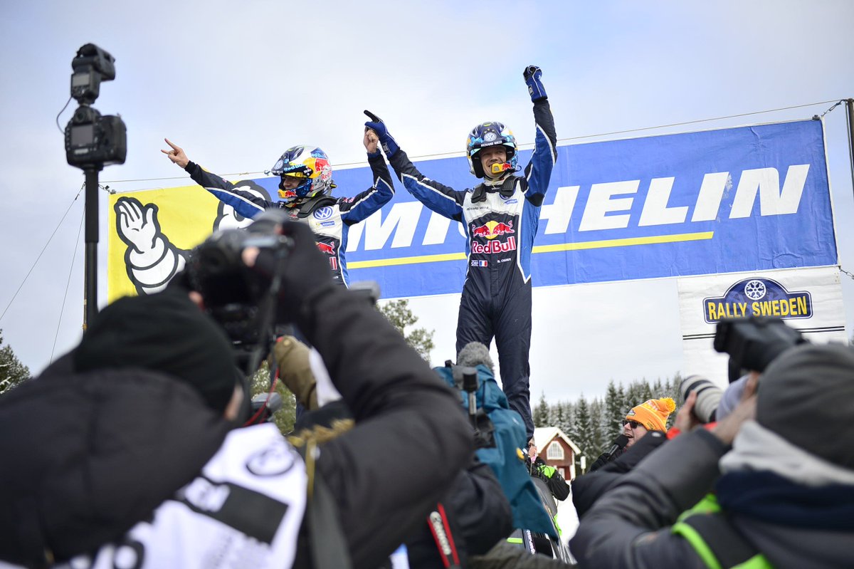 RallySweden's tweet photo. Congratulations @SebOgier, winning both Power Stage and Rally Sweden. We have had our discussions, but hats off! ;-) https://t.co/ZkOvpmpKlW