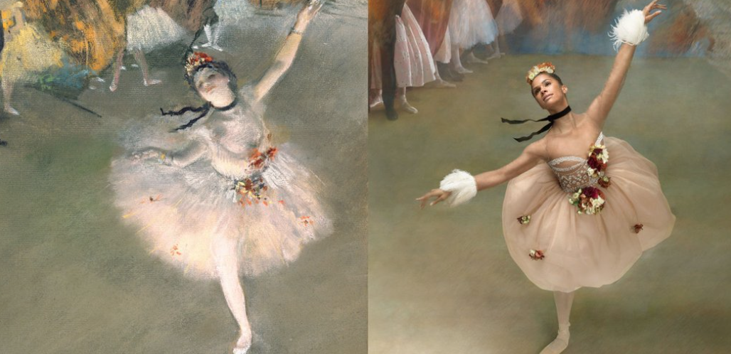 WomenintheWorld's tweet photo. Ballerina Misty Copeland channels Degas’s most famous works: https://t.co/4mQo3rWRDx https://t.co/eESoE3PmYi