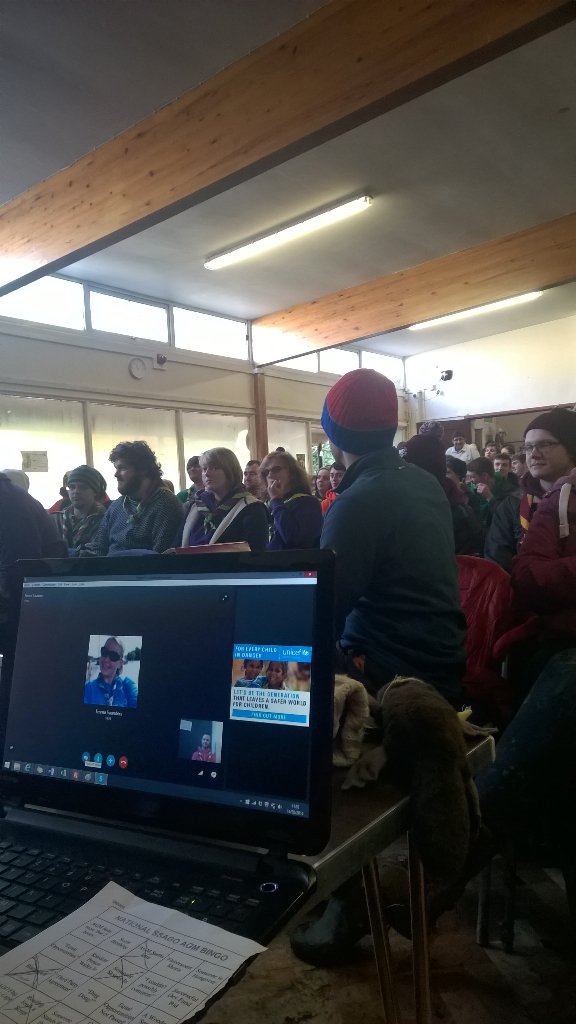 SSAGO_UK's tweet photo. @emmatsaunders @ukscoutnetwork Here's the view from our end! #feburally https://t.co/qw2haMccMB