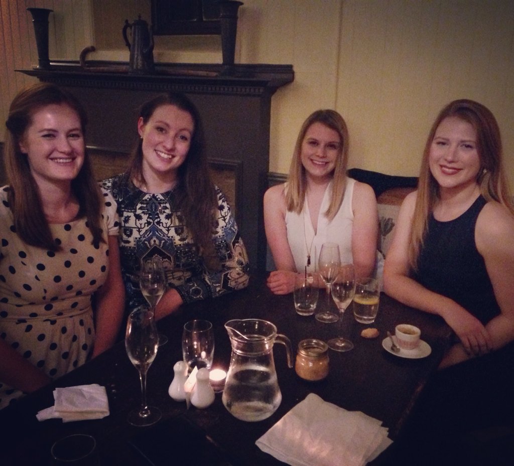Scotch egg and doughnut joy <a href="/Red_Lion_Haddon/">Red Lion East Haddon</a> with these lovely ladies. Drinking Northampton dry.