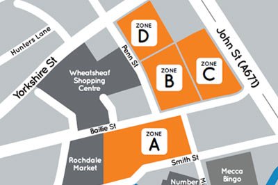 RochdaleCouncil's tweet photo. Changes to parking rules in some Rochdale town centre car parks start tomorrow find out more https://t.co/541rx49OmB https://t.co/hRH1f7lUiF