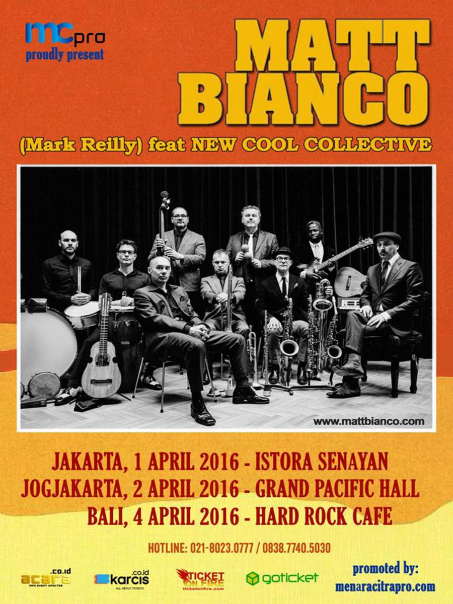 MCPro_Jakarta's tweet photo. Konser Matt Bianco 1 april 2016 Istora Senayan Jakarta https://t.co/cIsy7eslzC
