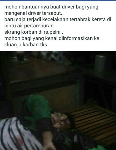 Mungkin rekan driver ada yang mengenal.. Bantu kabarkan yang lain