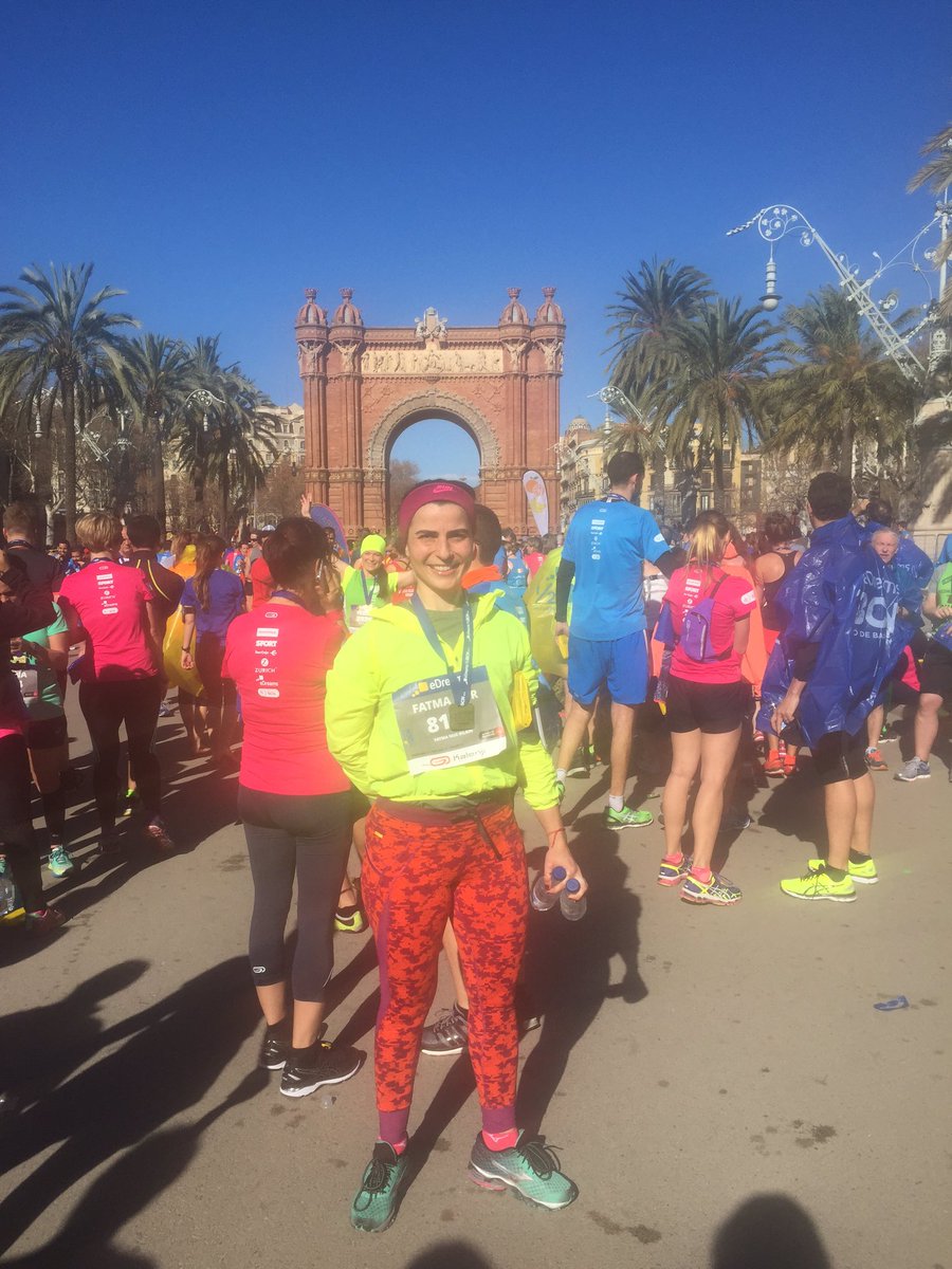 PilatesFNB's tweet photo. Hello Barcelona🙋 #halfmarathon 2016 https://t.co/GeDEo9zJSq