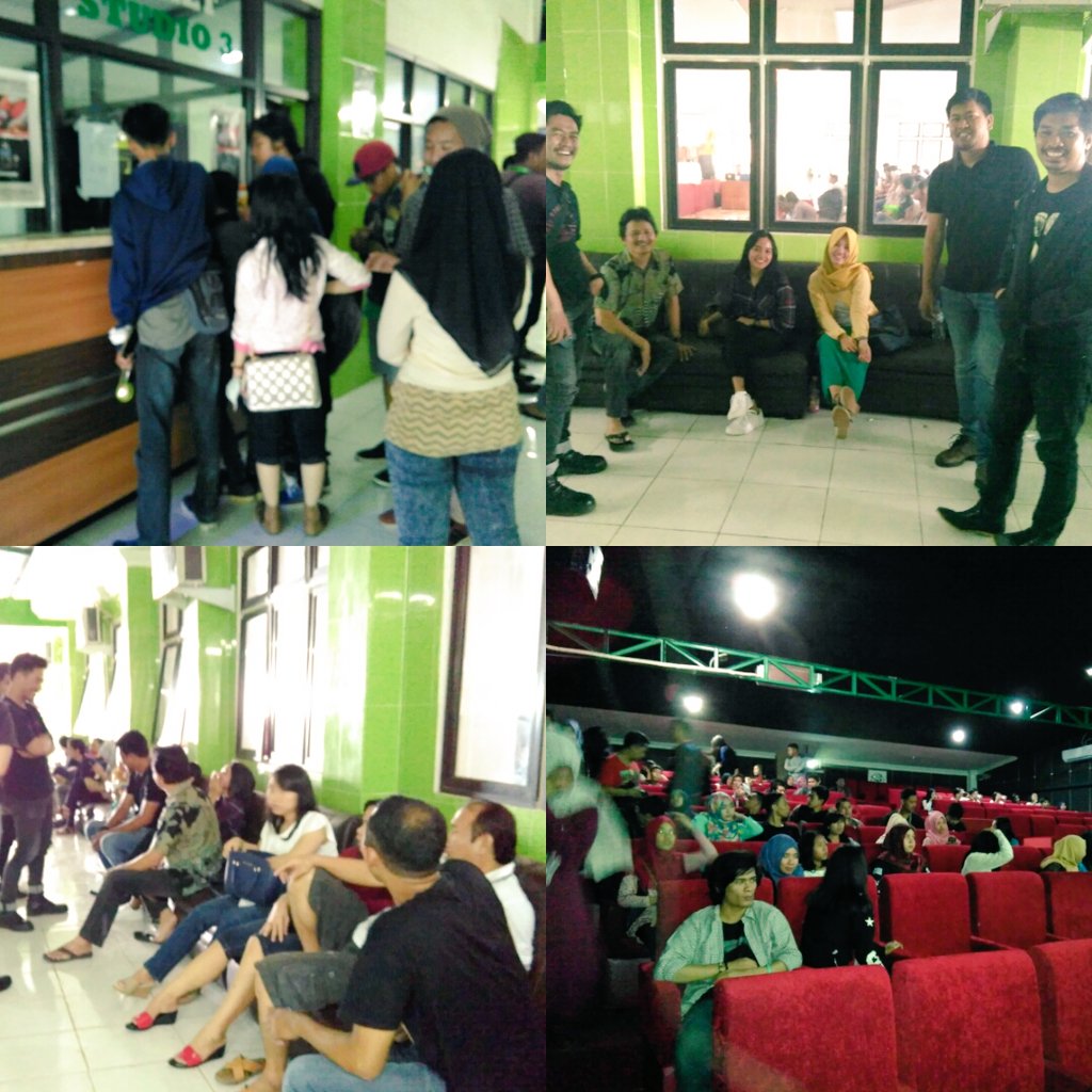 TERIMAKASIH APRESIASI KALIAN HARI INI!!  3 sesi pemutaran... 
besok masih ada 2 sesi!!  jam 2 siang dan jam 4 sore!!