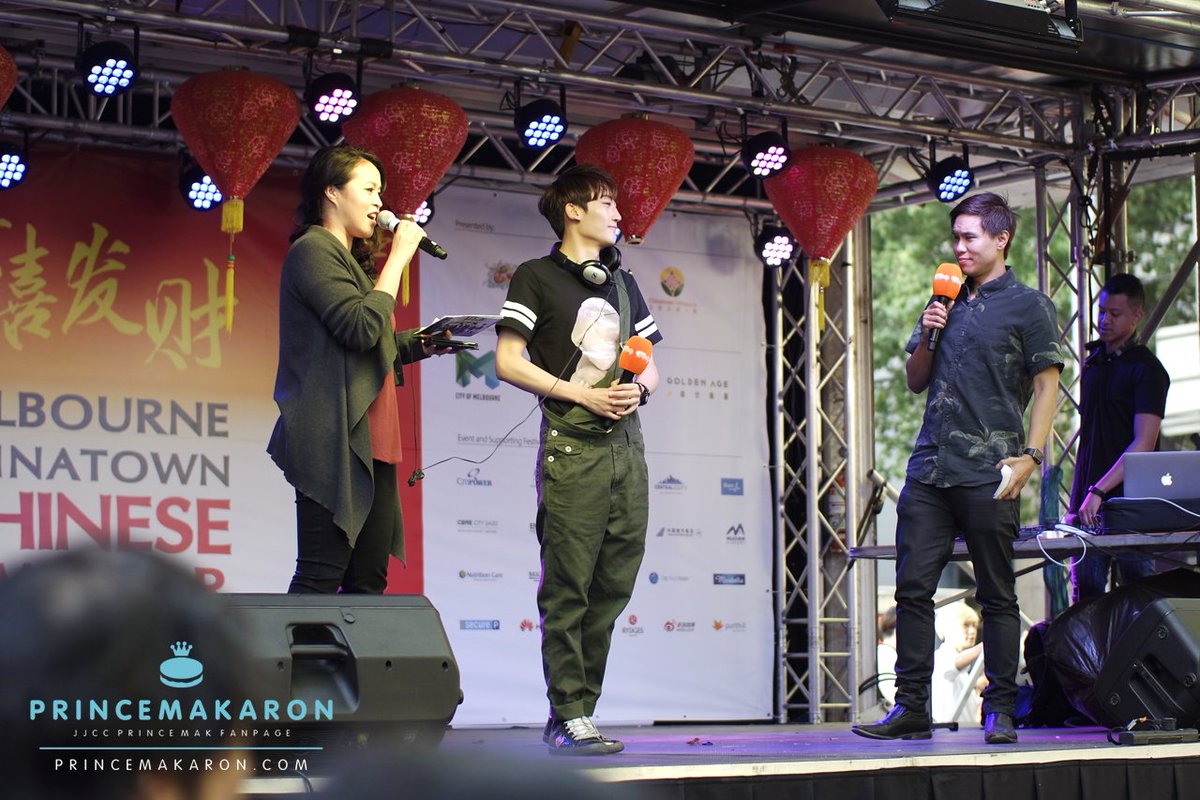 _princemakaron's tweet photo. 160214 #JJCC #PrinceMak Melbourne Chinatown CNY Festival @SBSPopAsia | Do not edit/crop logo. Repost with credits. https://t.co/CA8yhtH97f
