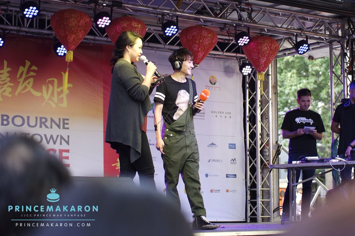 _princemakaron's tweet photo. 160214 #JJCC #PrinceMak Melbourne Chinatown CNY Festival @SBSPopAsia | Do not edit/crop logo. Repost with credits. https://t.co/CA8yhtH97f