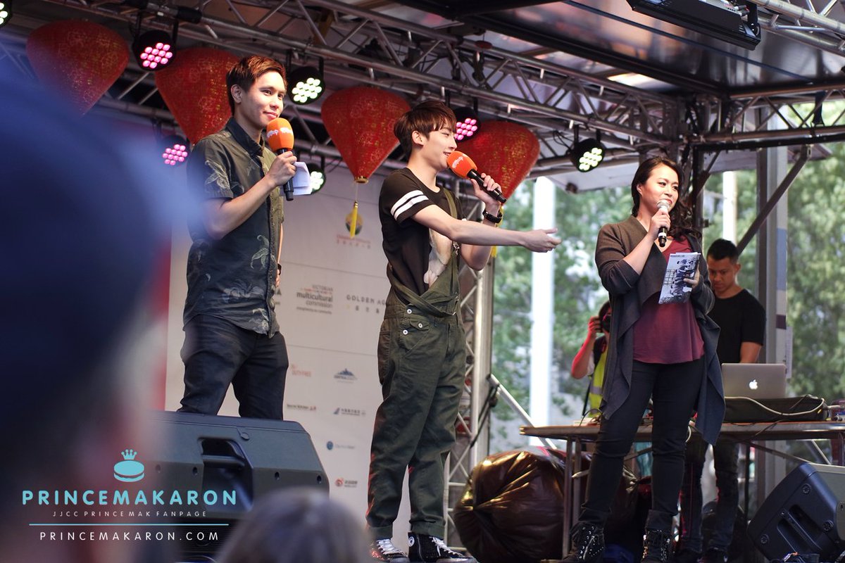 _princemakaron's tweet photo. 160214 #JJCC #PrinceMak Melbourne Chinatown CNY Festival @SBSPopAsia | Do not edit/crop logo. Repost with credits. https://t.co/5ot6uUq1f4